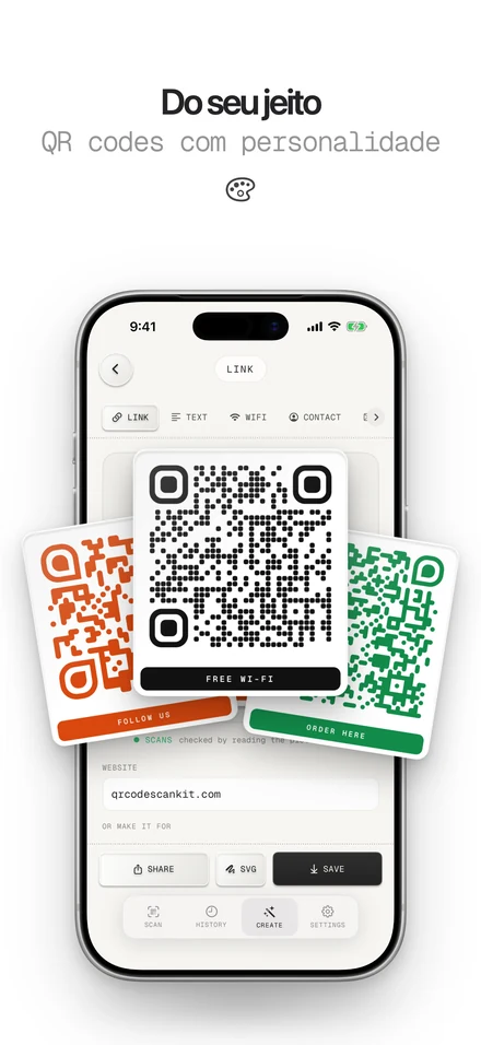 Gerador de QR code criando QR codes personalizados com logo
