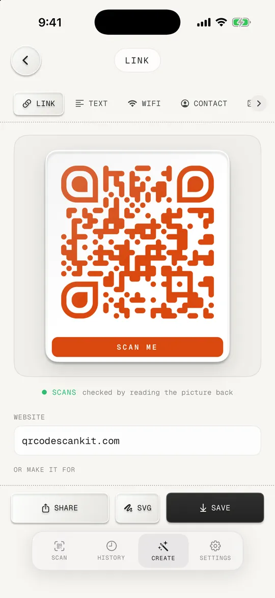 Alt yazılı, özel bir QR kod hazırlayan QR kod oluşturucu
